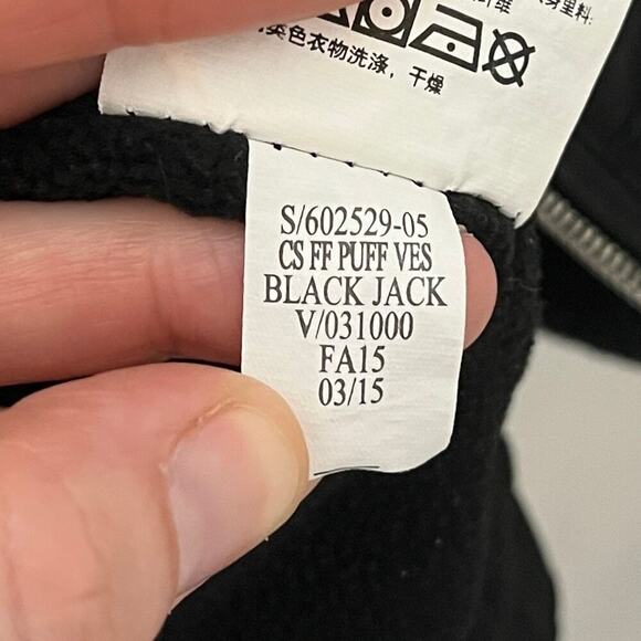 Old Navy Womens Puffer Vest Jacket M Tall Black Quilted Full Zip Fleece Lined - Picture 9 of 9